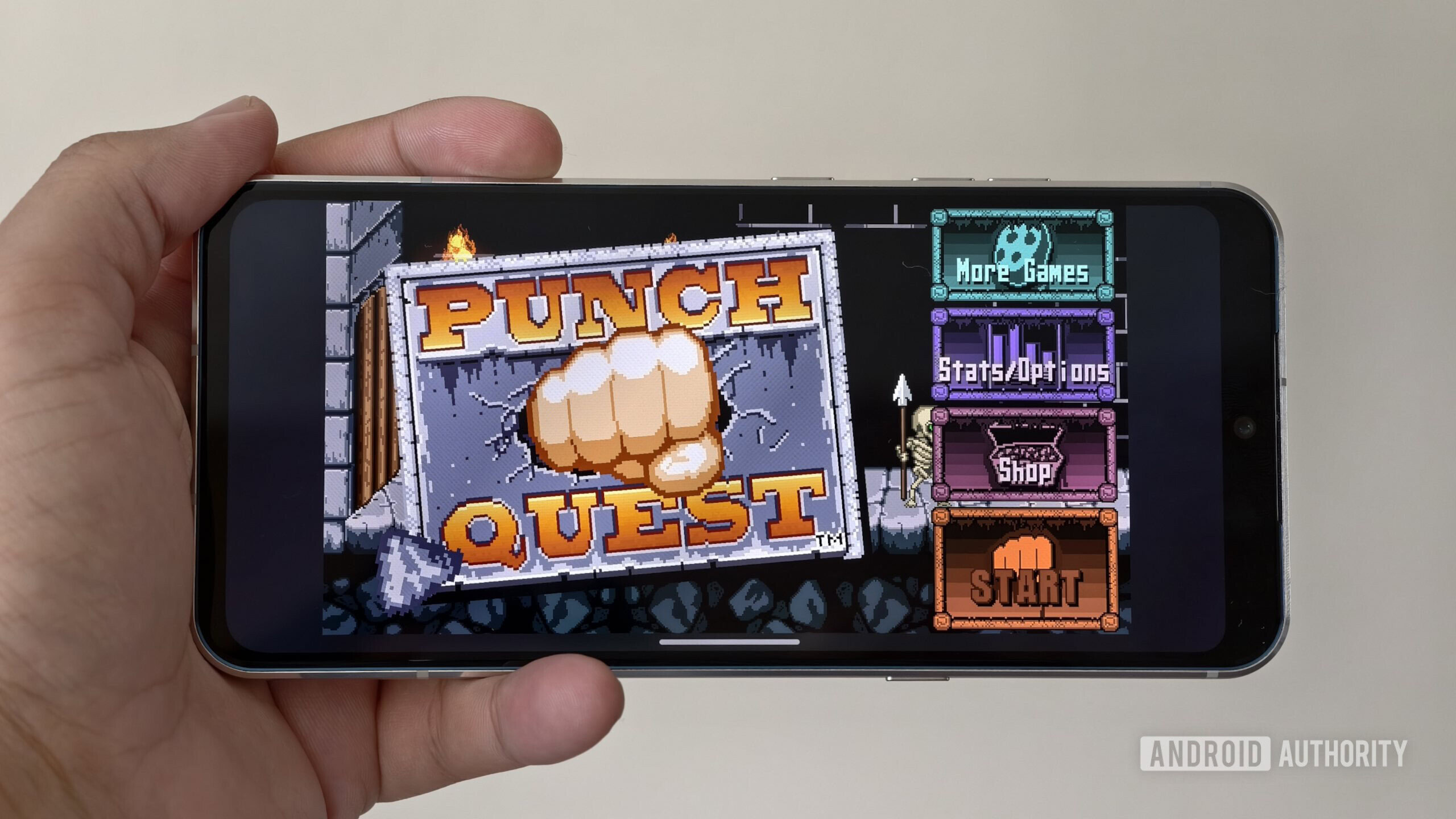 Punch Quest 32 bit game on LG V60