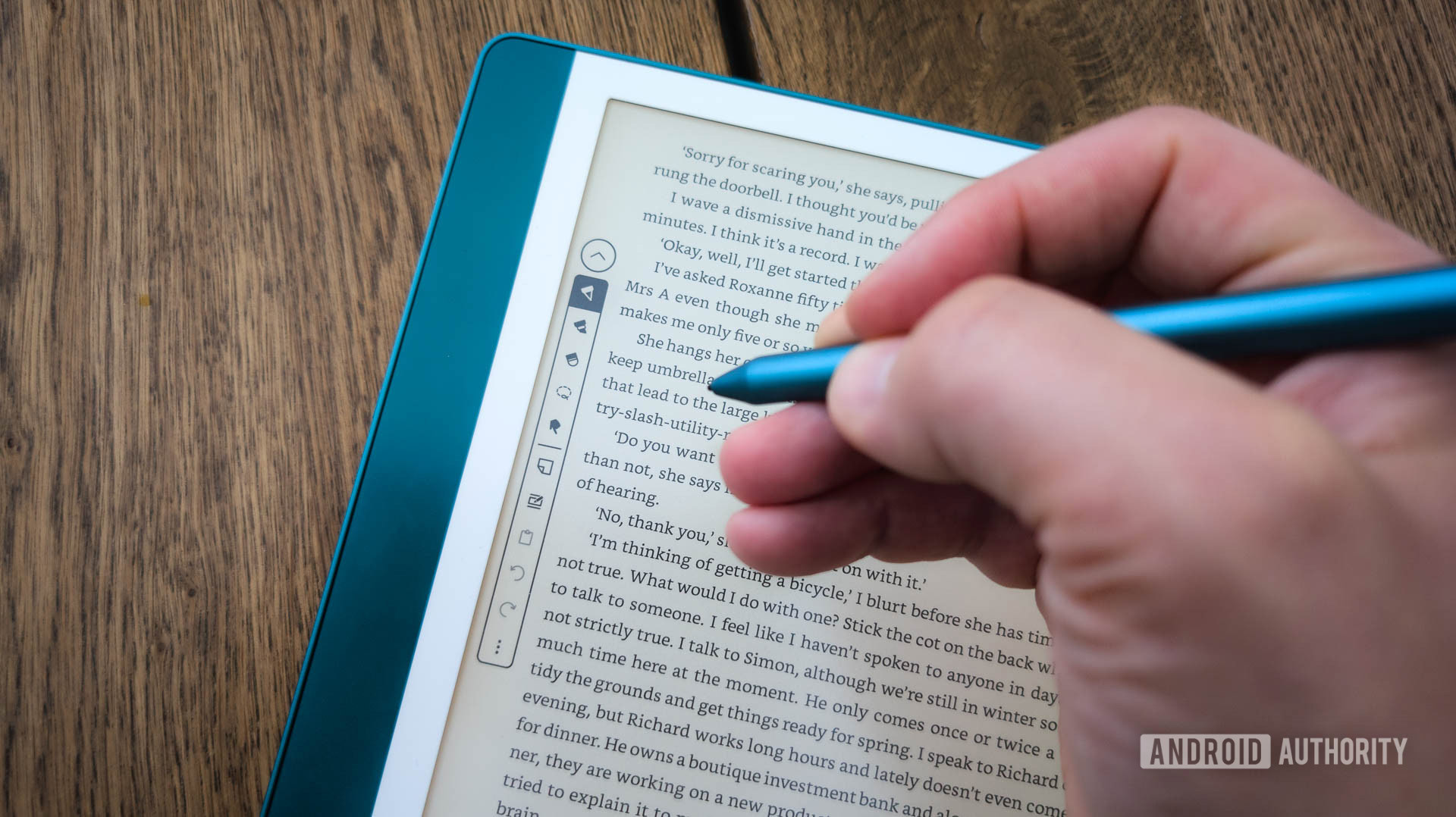 Amazon Kindle Scribe (2024) Active Canvas Pen Toolbar