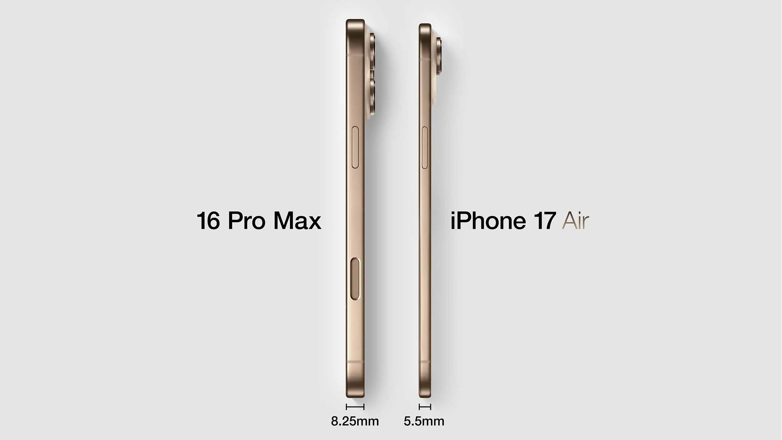 iPhone 16 Pro vs iPhone 17 Air Feature