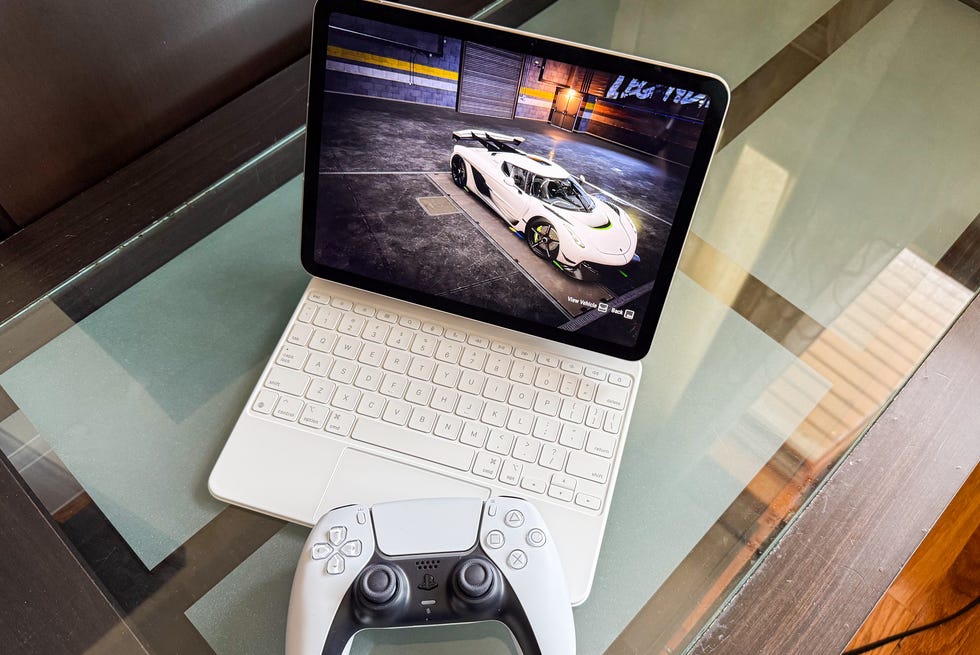 playing video games with a controller on the ipad air m3