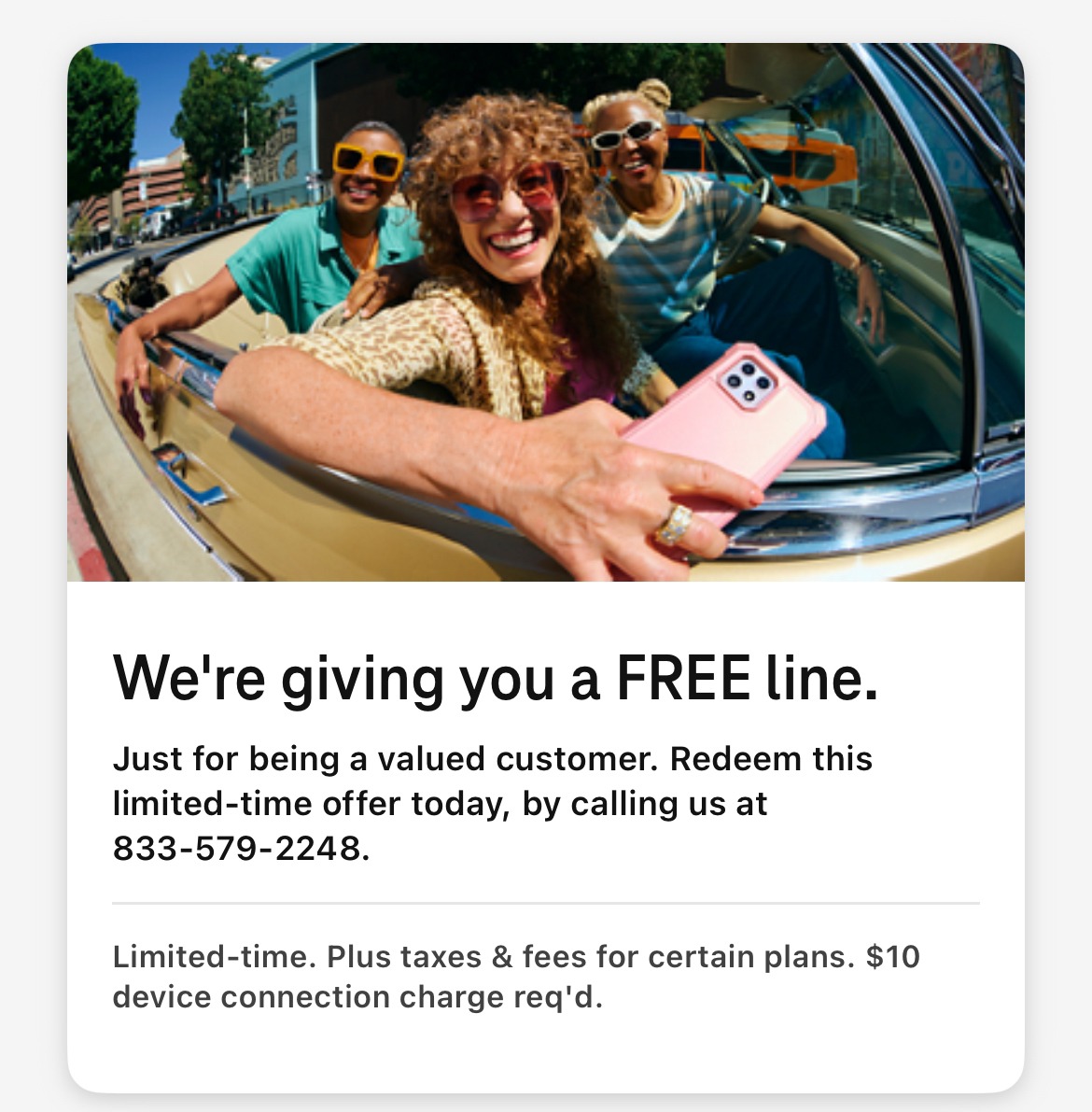 T Mobile free voice line