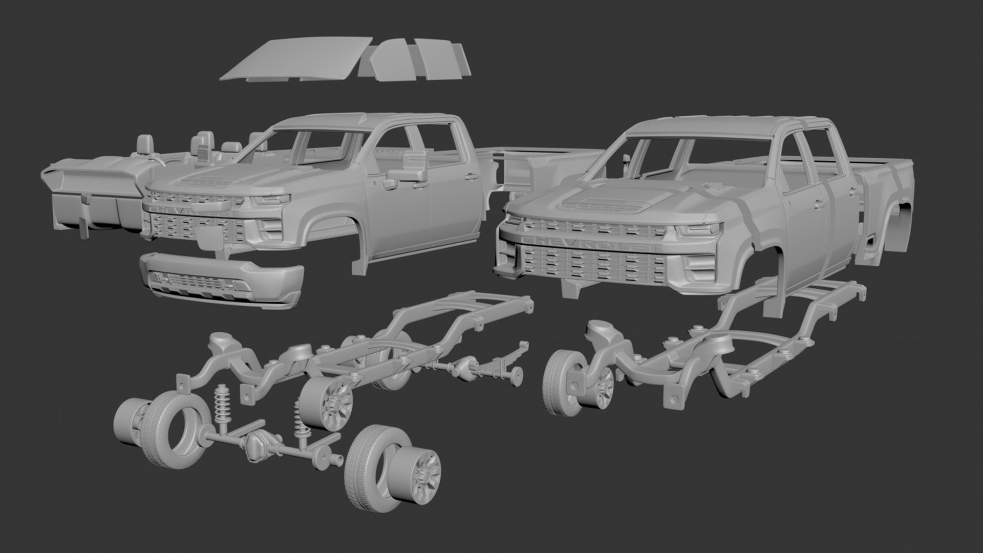 3D-printed Chevy Silverado HD