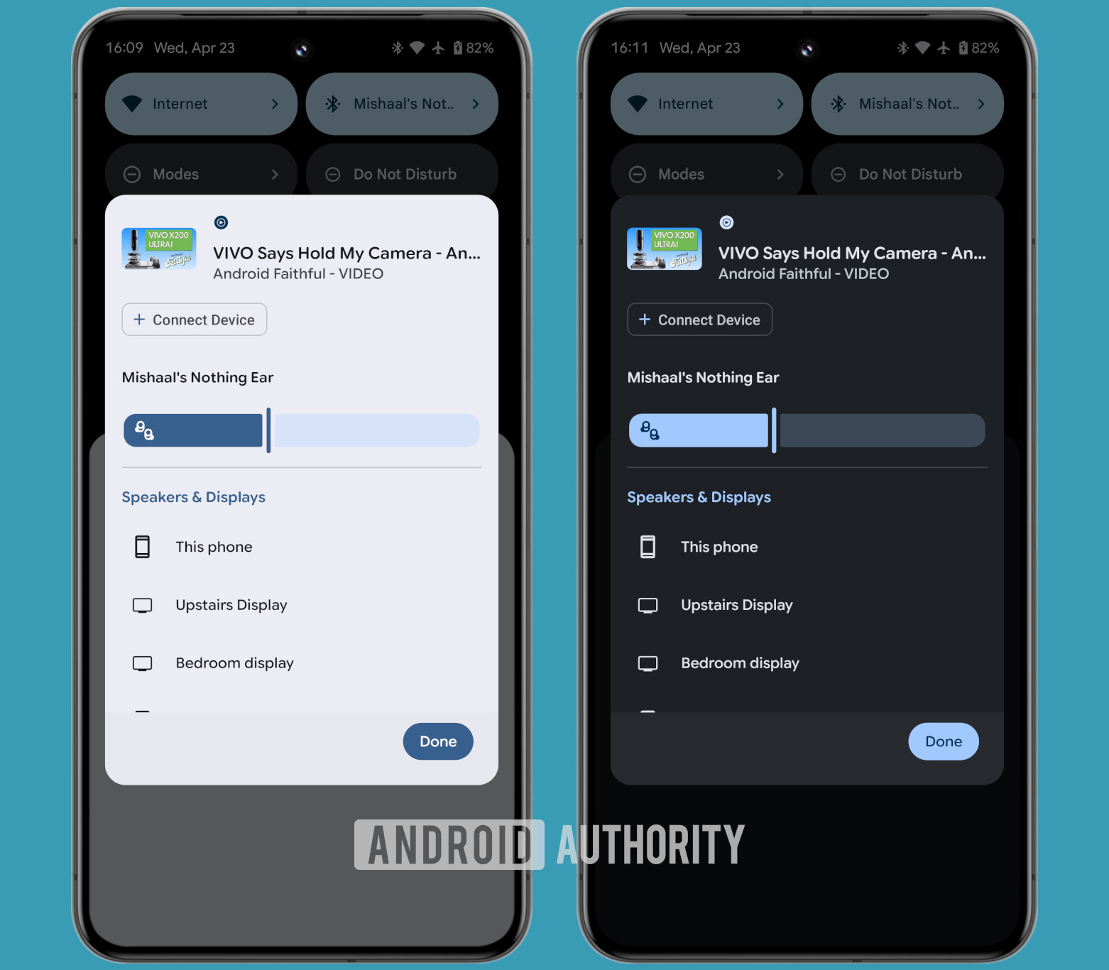 New media output switcher design in Android