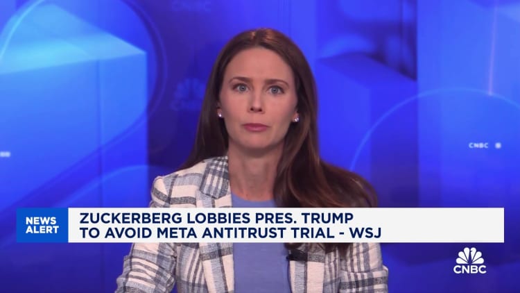 Mark Zuckerberg lobbies Trump to avoid Meta antitrust trial, reports say